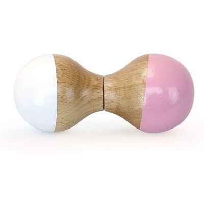 Vilac Hochet en Bois Blanc - 12x5,5x5,5cm - Hochet en Bois - Publicité Vilac Hochet en Bois Blanc - 12x5,5x5,5cm - Hochet en Bois - Publicité