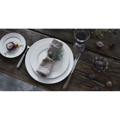 Pillivuyt Plissé Salatfad - 22cm Hvid Elegant Porcelæn Pillivuyt Plissé Salatfad - 22cm Hvid Elegant Porcelæn
