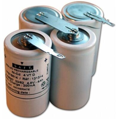 Saft 4.8V 4Ah Pacco batterie Diamante VTD - Illuminazione di sicurezza Saft 4.8V 4Ah Pacco batterie Diamante VTD - Illuminazione di sicurezza