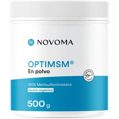 Novoma OptiMSM Soufre Organique en Poudre 500 g - Pot - Publicité Novoma OptiMSM Soufre Organique en Poudre 500 g - Pot - Publicité