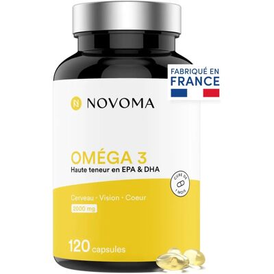 Novoma Oméga 3 Epax - Soutien cerveau, cœur et vision - Publicité Novoma Oméga 3 Epax - Soutien cerveau, cœur et vision - Publicité