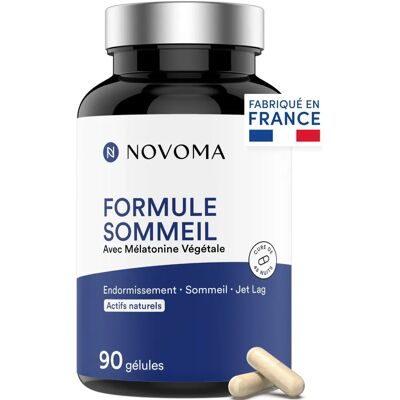 Formule Sommeil Novoma - Mélatonine & Mélange d'Herbes pour Sommeil Profond - Publicité Formule Sommeil Novoma - Mélatonine & Mélange d'Herbes pour Sommeil Profond - Publicité