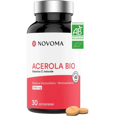 Novoma Acérola Bio Immunité Tonus & Vitalité - Complément Alimentaire - Publicité Novoma Acérola Bio Immunité Tonus & Vitalité - Complément Alimentaire - Publicité