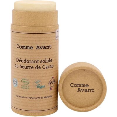 Comme Avant Modèle - Déodorant Solide au Beurre de Cacao - 50g - Publicité Comme Avant Modèle - Déodorant Solide au Beurre de Cacao - 50g - Publicité