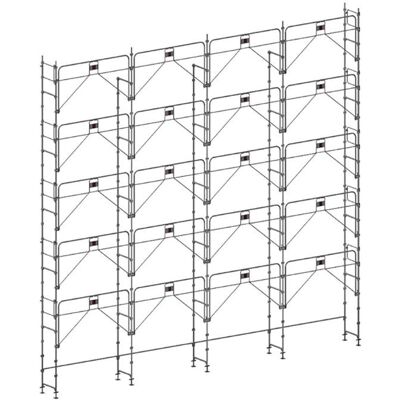 MATISÈRE - Ponteggio fisso 156m² - struttura singola - versione con guardacorpo - DUO156GC-S MATISÈRE - Ponteggio fisso 156m² - struttura singola - versione con guardacorpo - DUO156GC-S