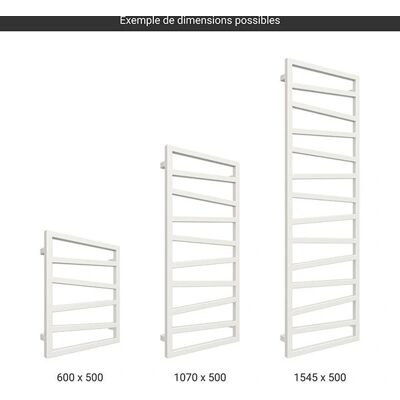 MATISÈRE - ZIG835/500ZXB - Bianco - 835x500 - Scaldasalviette MATISÈRE - ZIG835/500ZXB - Bianco - 835x500 - Scaldasalviette