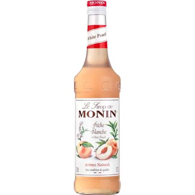 Monin Weißer Pfirsich Sirup - Pfirsichgeschmack, 70cl, Kein Fett Monin Weißer Pfirsich Sirup - Pfirsichgeschmack, 70cl, Kein Fett