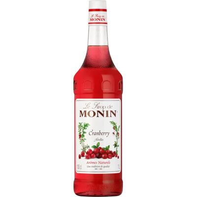 Monin Preiselbeersirup - Cranberrygeschmack - Natürliche Zutaten - 1L Monin Preiselbeersirup - Cranberrygeschmack - Natürliche Zutaten - 1L