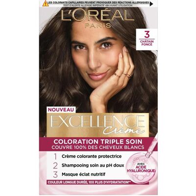 L'Oréal Paris Excellence Dunkle Kastanie Dauerhafte Haarfarbe - Haarfarbe L'Oréal Paris Excellence Dunkle Kastanie Dauerhafte Haarfarbe - Haarfarbe