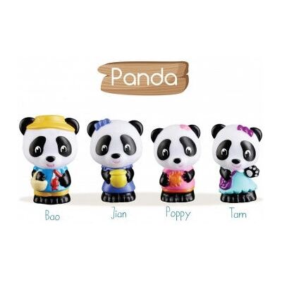 Klorofil Model 700304 Panda Familie Speelgoed Set - Kinderspeelfiguur Klorofil Model 700304 Panda Familie Speelgoed Set - Kinderspeelfiguur