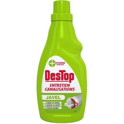 Destop Nettoyant pour canalisations - Parfum agrumes - 750ml Gel - Publicité Destop Nettoyant pour canalisations - Parfum agrumes - 750ml Gel - Publicité