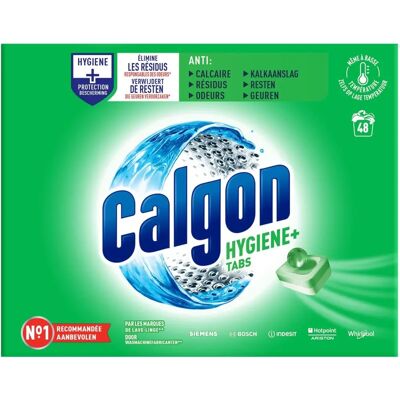 Calgon 48 Tablettes - Anticalcaire Hygiene Plus Calgon 48 Tablettes - Anticalcaire Hygiene Plus