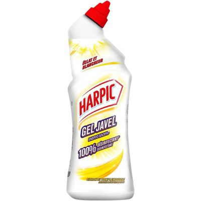 Harpic - Gel WC Javel 750 ml - Citron - Nettoyant WC - Publicité Harpic - Gel WC Javel 750 ml - Citron - Nettoyant WC - Publicité