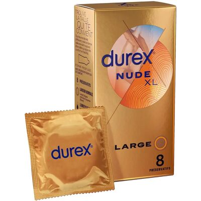 Durex XL Préservatifs Ultra Fins et Grande Taille - 8 unités - Publicité Durex XL Préservatifs Ultra Fins et Grande Taille - 8 unités - Publicité