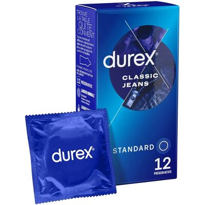 Durex Classic Jeans 12 Kondome - Komfortabel & Diskret Durex Classic Jeans 12 Kondome - Komfortabel & Diskret