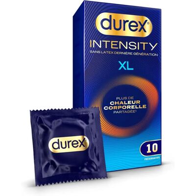 Durex Intensity XL Préservatif Sans Latex - Contraceptif - Publicité Durex Intensity XL Préservatif Sans Latex - Contraceptif - Publicité