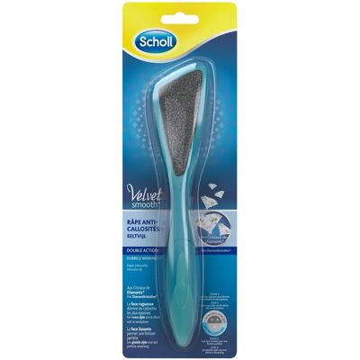 Lima per piedi Velvet Smooth Scholl - Azione Doppia con Cristalli di Diamante - 1 pz Lima per piedi Velvet Smooth Scholl - Azione Doppia con Cristalli di Diamante - 1 pz