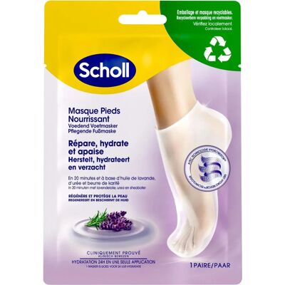 Scholl Marca Modelo - Máscara para os pés de lavanda - Tipo de pé Scholl Marca Modelo - Máscara para os pés de lavanda - Tipo de pé