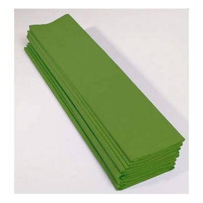 Papier crépe vert Clairefontaine 901019C - 10 feuilles 2x0,5m - Qualité standard Papier crépe vert Clairefontaine 901019C - 10 feuilles 2x0,5m - Qualité standard