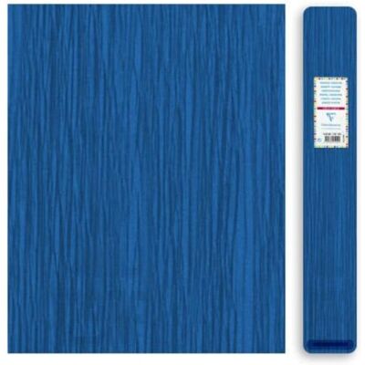 Papier Crépon Bleu Clairefontaine - 10 Feuilles - 2,5x0,5m - Projets Créatifs Papier Crépon Bleu Clairefontaine - 10 Feuilles - 2,5x0,5m - Projets Créatifs