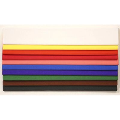 Clairefontaine Krepppapier - Bunte Farben - 10 Blatt - 2,5x0,5m - Kreppqualität 60% Clairefontaine Krepppapier - Bunte Farben - 10 Blatt - 2,5x0,5m - Kreppqualität 60%