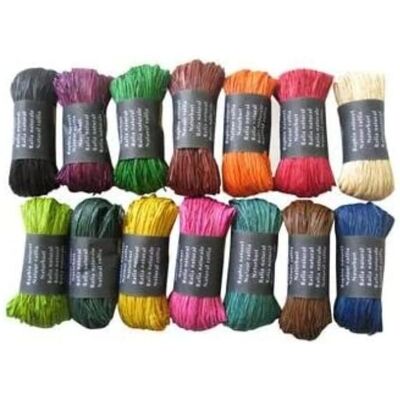 Clairefontaine Naturraffia - 15x50g - Bastelmaterial Clairefontaine Naturraffia - 15x50g - Bastelmaterial