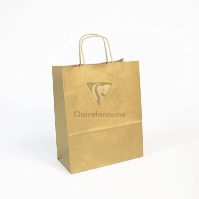 Clairefontaine Gold Gift Bags - 25 kraft paper bags - 22x10x27 cm - Gift Bags Clairefontaine Gold Gift Bags - 25 kraft paper bags - 22x10x27 cm - Gift Bags