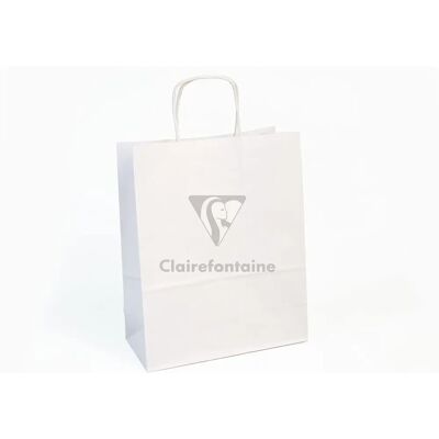 Clairefontaine Weiße Geschenkbeutel - Kraftpapier 22x10x27cm - Professionelle Qualität Clairefontaine Weiße Geschenkbeutel - Kraftpapier 22x10x27cm - Professionelle Qualität