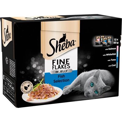 Sheba Cat Food Pouches - Flavors in Jelly & Gravy - 85g Pack Sheba Cat Food Pouches - Flavors in Jelly & Gravy - 85g Pack