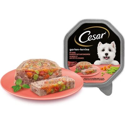 Cibo umido per cani Cesar - Selezione Dell'Orto Mini Manzo & Verdure, 150g Cibo umido per cani Cesar - Selezione Dell'Orto Mini Manzo & Verdure, 150g