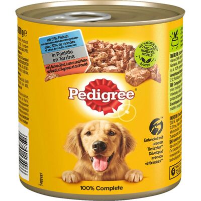 Jedzenie dla psów Pedigree - Wołowina, Kurczak, Mix - 12x800g Jedzenie dla psów Pedigree - Wołowina, Kurczak, Mix - 12x800g