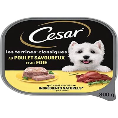Cesar Kycklinglever Terrin för Hundar - 20x300g Cesar Kycklinglever Terrin för Hundar - 20x300g