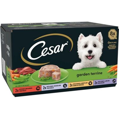 Cesar Dog Food - Classic & Garden Terrine Selection - 8x150g Cesar Dog Food - Classic & Garden Terrine Selection - 8x150g