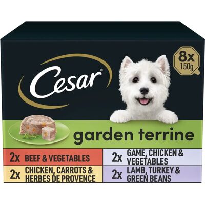 Cesar Garden Adult Wet Dog Food - Mixed Selection - 24 Trays Cesar Garden Adult Wet Dog Food - Mixed Selection - 24 Trays
