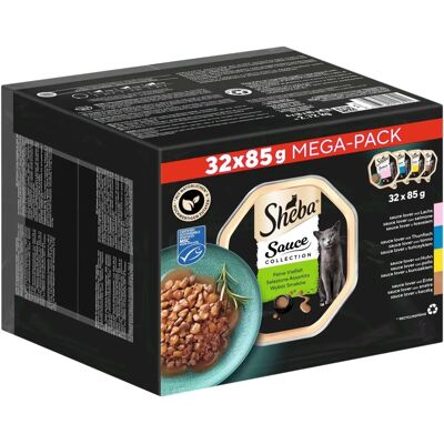 Sheba Katzenfutter - Verschiedene Geschmacksrichtungen - 64 x 85 g Sheba Katzenfutter - Verschiedene Geschmacksrichtungen - 64 x 85 g