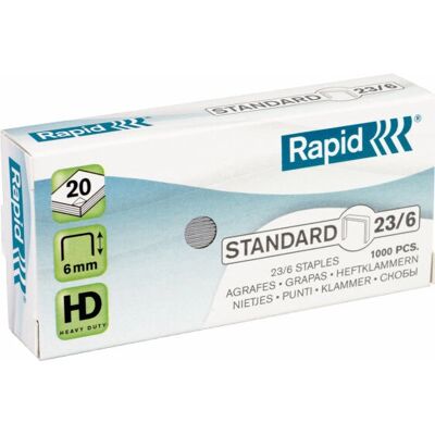Rapid HD 23/6 Kapcsok - 1000 Kék Rapid HD 23/6 Kapcsok - 1000 Kék