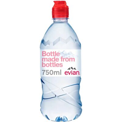 Evian Natural Mineral Water 75cl - Water Bottle Evian Natural Mineral Water 75cl - Water Bottle