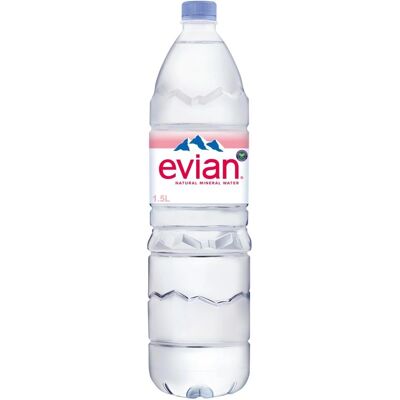 Evian Mineral Water 1.5L - Bottled Water Evian Mineral Water 1.5L - Bottled Water