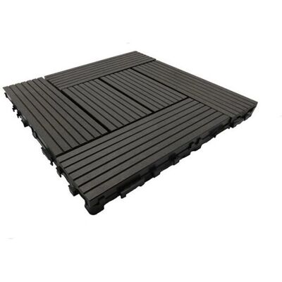 MCCOVER Losas de madera compuesta - 30x30cm - Gris carbón MCCOVER Losas de madera compuesta - 30x30cm - Gris carbón