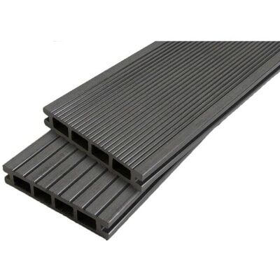XYLTECH - Lama composite 360x14x2,5 cm - Noir - Plancher terrasse - Publicité XYLTECH - Lama composite 360x14x2,5 cm - Noir - Plancher terrasse - Publicité