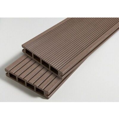 Mccover - Pack 1 m² - Marrón rojizo - 240 cm - Composite decking board Mccover - Pack 1 m² - Marrón rojizo - 240 cm - Composite decking board