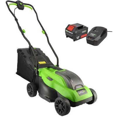 Oxeo - 18V Cordless Lawn Mower - 33 cm - 25-65 mm - Lawn mower - Publicité Oxeo - 18V Cordless Lawn Mower - 33 cm - 25-65 mm - Lawn mower - Publicité