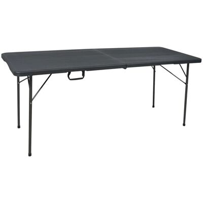 Rondy - Table Pliante Noir - Noir - Table de jardin - Publicité Rondy - Table Pliante Noir - Noir - Table de jardin - Publicité
