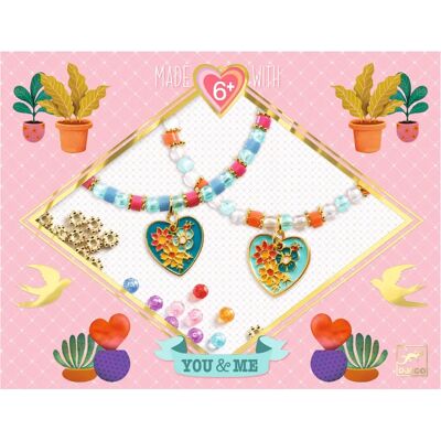 Djeco Herz Schmuckset - 2 Armbänder Basteln für Kinder Djeco Herz Schmuckset - 2 Armbänder Basteln für Kinder