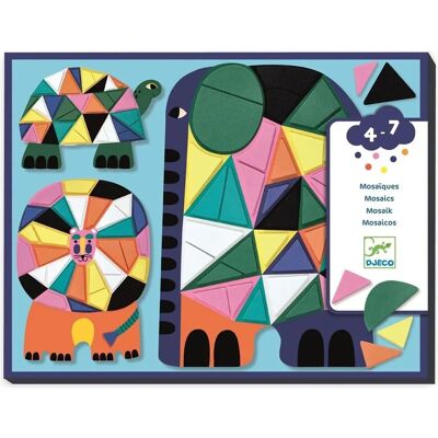 Mosaico in schiuma Djeco Africa - Kit educativo per bambini Mosaico in schiuma Djeco Africa - Kit educativo per bambini