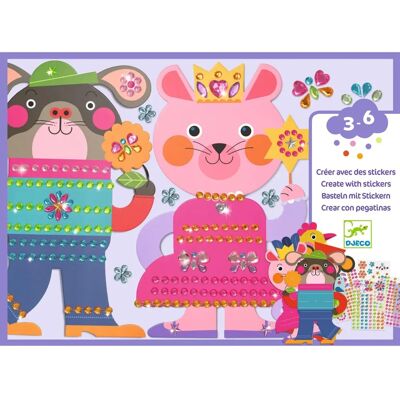 Djeco Modell - Tiermosaik - Glitzerperlen - Kreatives Bastelset Djeco Modell - Tiermosaik - Glitzerperlen - Kreatives Bastelset