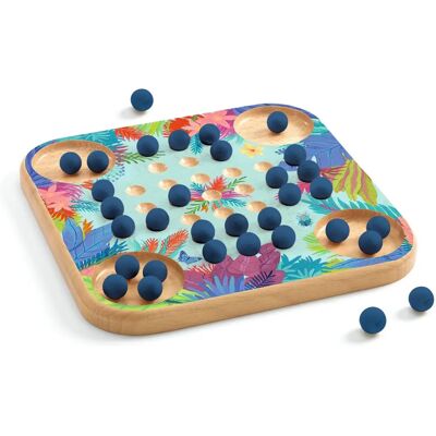 Djeco Solitaire - Duhová Dřevěná Hra pro 7+ Let Djeco Solitaire - Duhová Dřevěná Hra pro 7+ Let