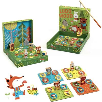 Djeco Ludo Forêt Animale Ensemble de 4 Jeux - Jouets Éducatifs Djeco Ludo Forêt Animale Ensemble de 4 Jeux - Jouets Éducatifs