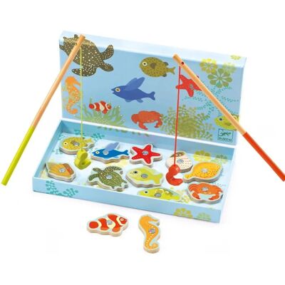 Juego de Pesca Magnética de Madera Djeco - Tropical - Desarrolla Habilidades Motoras Juego de Pesca Magnética de Madera Djeco - Tropical - Desarrolla Habilidades Motoras