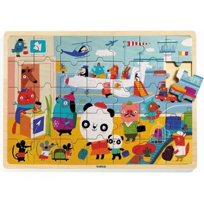 Puzzle in Legno Djeco Aeroporto - Puzzle Puzzle in Legno Djeco Aeroporto - Puzzle